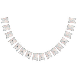 Pastel Abstrakt Elegant Chic CUSTOM BABY SHOWER Wimpelkette