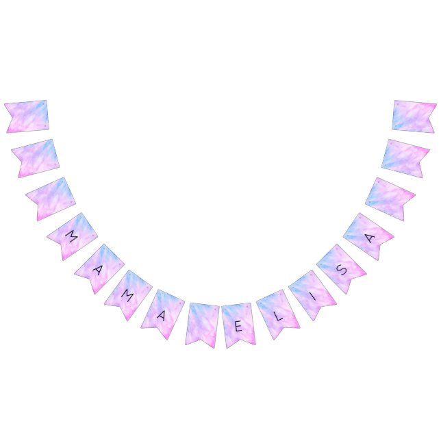 Pastel Abstrakt Elegant Chic CUSTOM BABY SHOWER Wimpelkette (Alle)