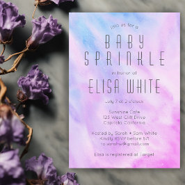 Pastel Abstrakt Elegante Chic CUSTOM BABY SPRINKLE Einladung