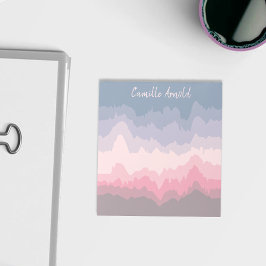Pastel Abstrakt geflochten Wavy Layered Personalis Notizblock