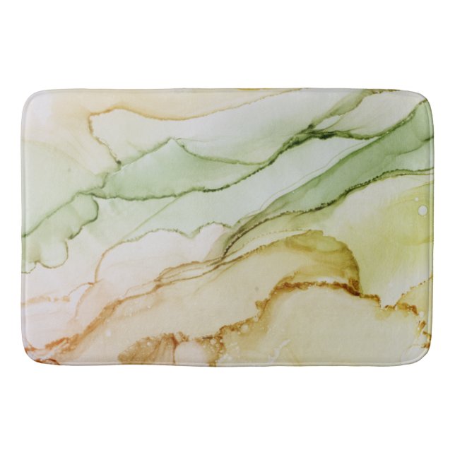 Pastel Abstrakt natürlich gefärbt Badematte (Vorderseite)