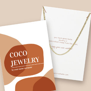 Pastel Abstrakt Necklace Juwelier Display Card