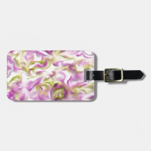Pastel Abstrakt Swirl Muster Pink Lila Feminine Gepäckanhänger