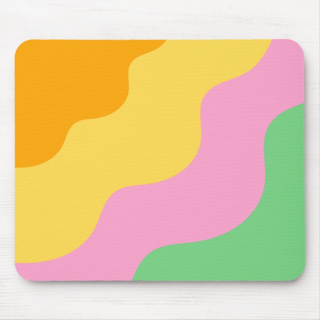 Pastel Abstraktes MusterPastel Abstraktes Muster Mousepad (Vorne)