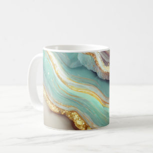 Pastel Agate Geode Stone Kaffeetasse
