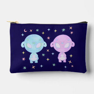 Pastel Alienzwillingsschwestern   Süße kosmische K Zubehörtasche