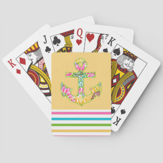Pastel Anchor Spielkarten