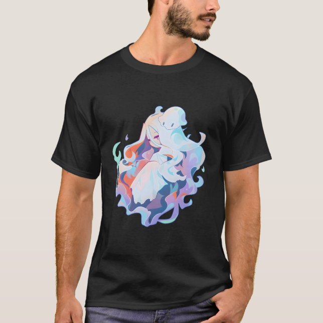 Pastel Anime Ghost T-Shirt (Vorderseite)