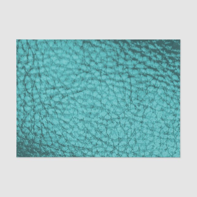 Pastel Aqua Imitats Leather Seidenpapier (Vorderseite)