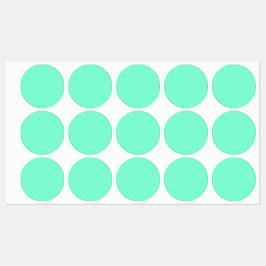 Pastel Aqua Solid Color | Classic | elegant Etiketten