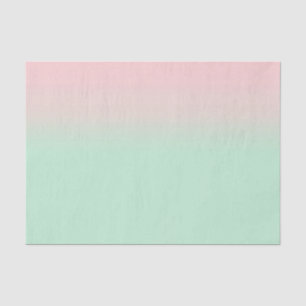Pastel Ästhetik verschlungene rosa Minze grün Seidenpapier