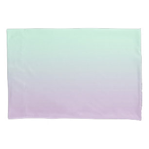Pastel ästhetische Minze und Lilac Gradient Ombre Kissenbezug