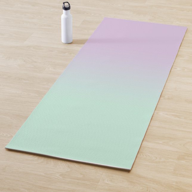 Pastel ästhetische Minze und Lilac Gradient Ombre Yogamatte (Beispiel)
