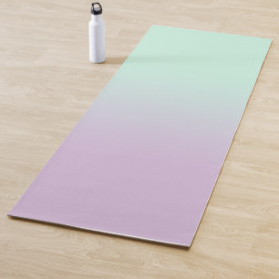 Pastel ästhetische Minze und Lilac Gradient Ombre Yogamatte