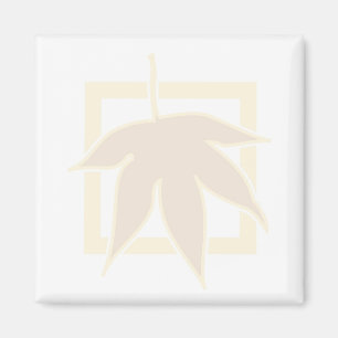 Pastel Autumn Maple Leaf Magnet