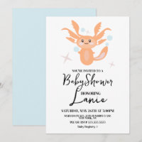 Pastel Axolotl Ocean Creature Babydusche