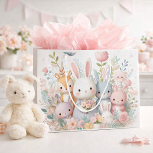 Pastel Baby Animals Baby Dusche New Baby Geschenkt Große Geschenktüte