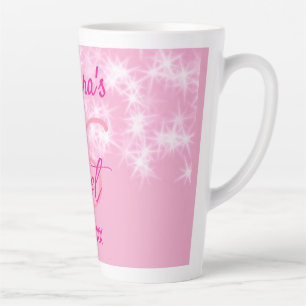 Pastel Baby pink süß 16 Geburtstag hinzufügen Name Milchtasse