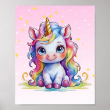 Pastel Baby Unicorn Print