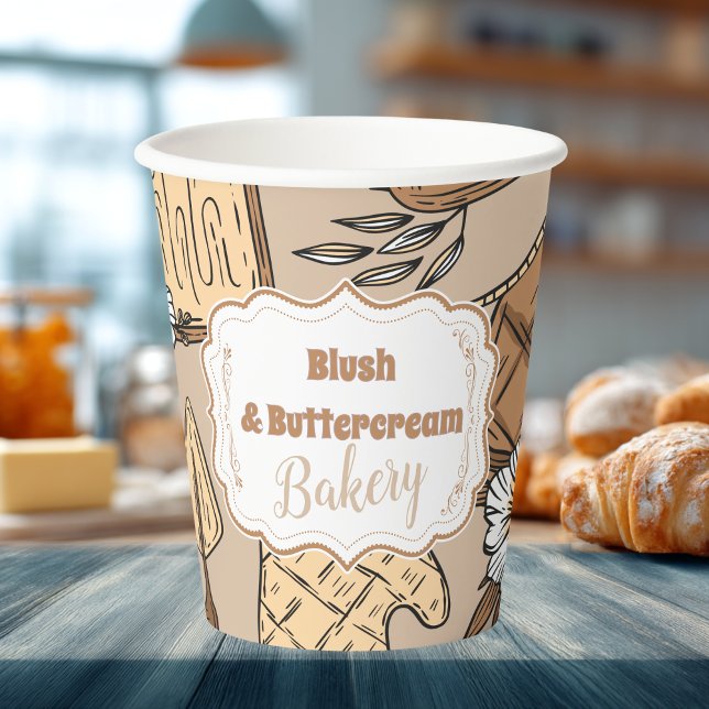 Pastel Bakery Branding Pappbecher (Von Creator hochgeladen)