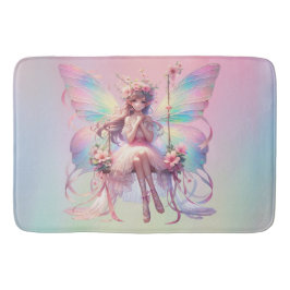 Pastel Ballerina Fairy Princess Girls Badematte