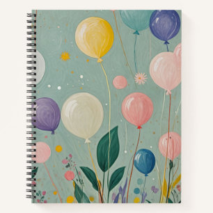 Pastel Balloons Notizbuch