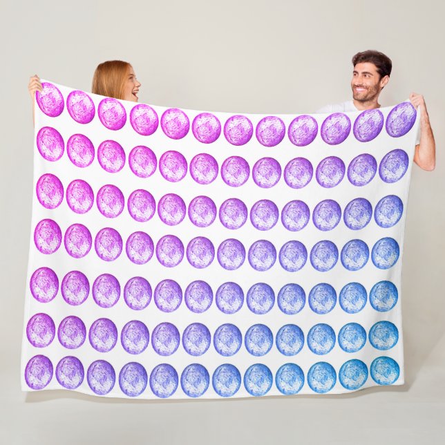 Pastel Balls Fleece Blanket (Beispiel)