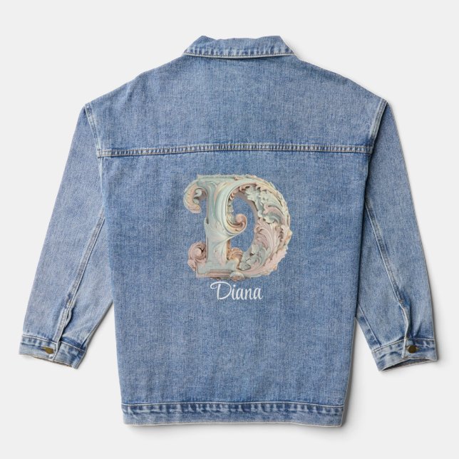 Pastel Baroque Initial 'D' Denim Jacket Jeansjacke (Rückseite)