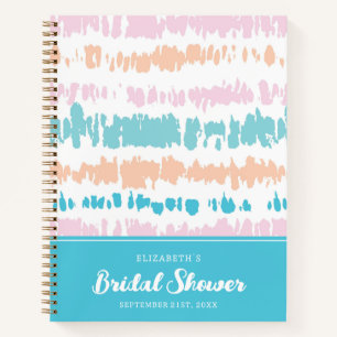 Pastel Batik Muster   BRAUTPARTY Notizbuch