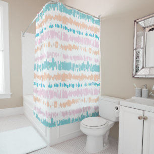 Pastel Batik Muster Duschvorhang