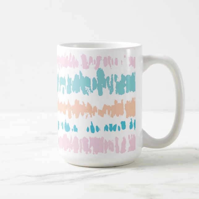 Pastel Batik Muster Kaffeetasse (Rechts)