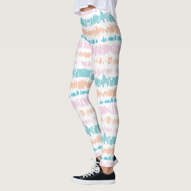 Pastel Batik Muster Leggings (Links)