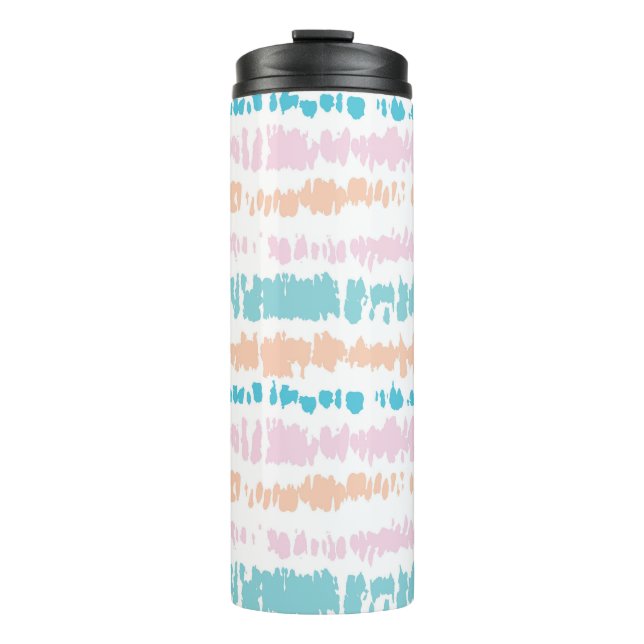 Pastel Batik Muster Thermosbecher (Vorderseite)