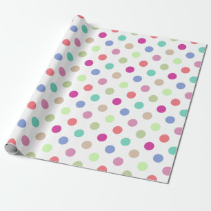Pastel Big Dot Polka Dot Wrapping Paper Geschenkpapier