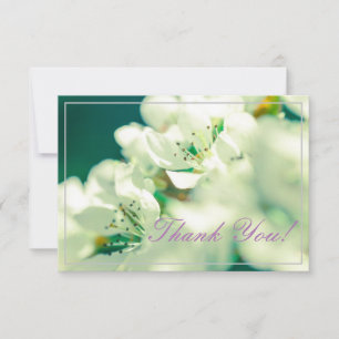 Pastel Birne Bäume Blüten Danke flatter Karte