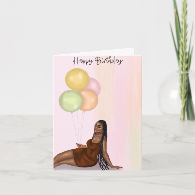Pastel Birthday Card Karte (Vorderseite)