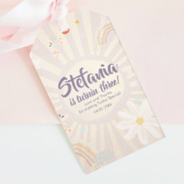 Pastel Birthday Girl Pink Thank You Geschenkanhänger