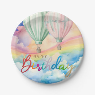 Pastel Birthday Pappteller