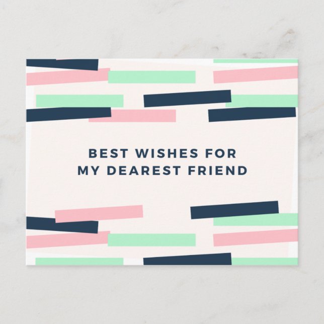 Pastel Birthday Postkarte (Vorderseite)