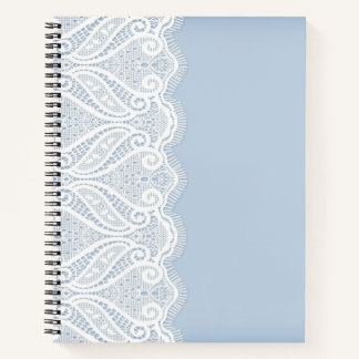 PASTEL BLAU MIT WEISSER FLÄCHE AUSSEHEN GRENZE NOTIZBUCH