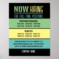 Pastel Blocks Job Vacancy Rekrutierung Werbung