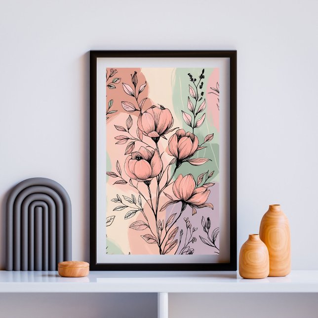 Pastel Bloom Botanische Print 10 Poster (Von Creator hochgeladen)