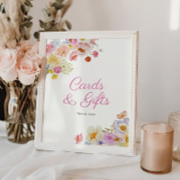 Pastel Bloom Brautparty Karten und Geschenke Zeich