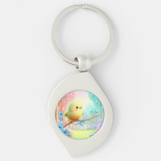 Pastel Bloom Keychain — Floral Charm for Bags & Ke Schlüsselanhänger