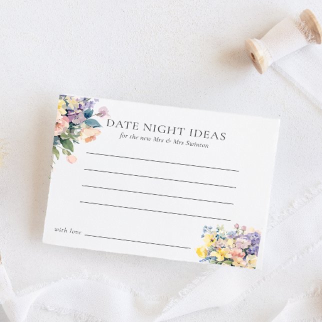 PASTEL BLOOMING BLUME BRAUTPARTY DATUM NACHT EINLADUNG (Von Creator hochgeladen)