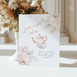 Pastel Blooms Brautparty Date Night Ideas Sockelschild