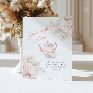 Pastel Blooms Brautparty Date Night Ideas Sockelschild