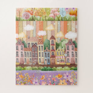 Pastel Blooms Nachbarschaft Puzzle