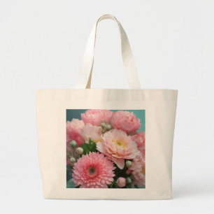 Pastel Blossom Elegance Tiny Tote Bag Design Jumbo Stoffbeutel