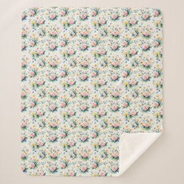 pastel blossom field sherpadecke